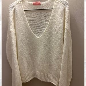 Urban Outfitters wide knit v neck sweater